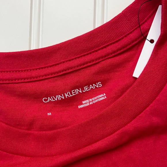 •Calvin Klein Jeans• logo graphic tee-red - Picture 3 of 8